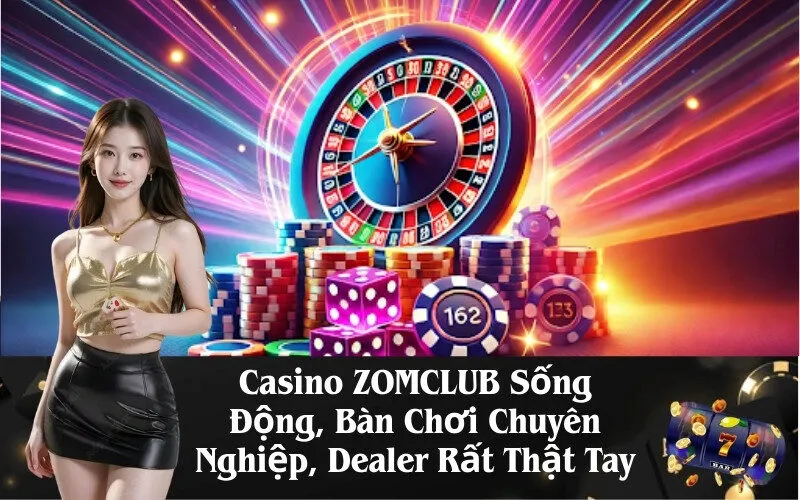 Casino ZOMCLUB Sống Động, Bàn Chơi Chuyên Nghiệp, Dealer Rất Thật Tay